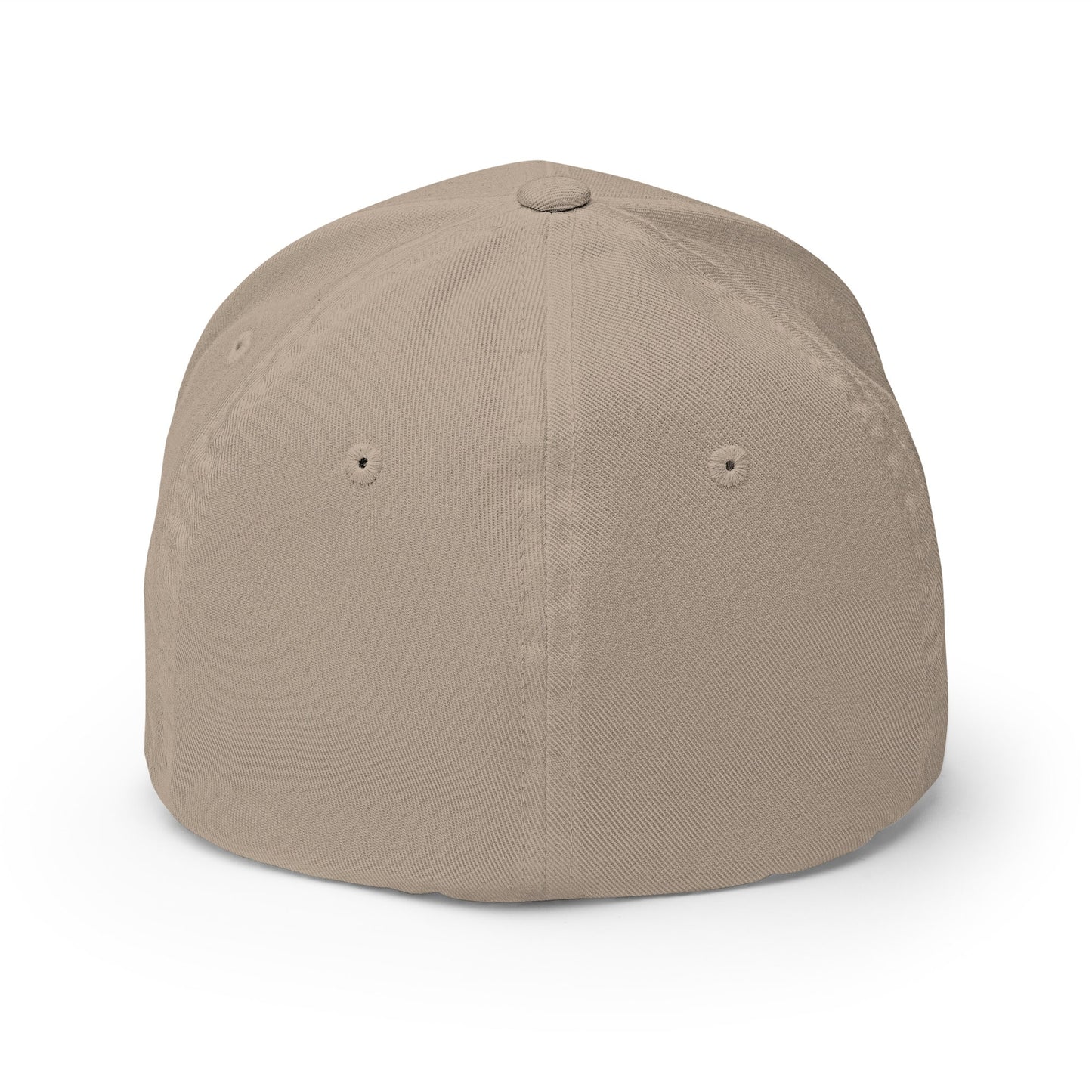 Beige baseball cap on a white background