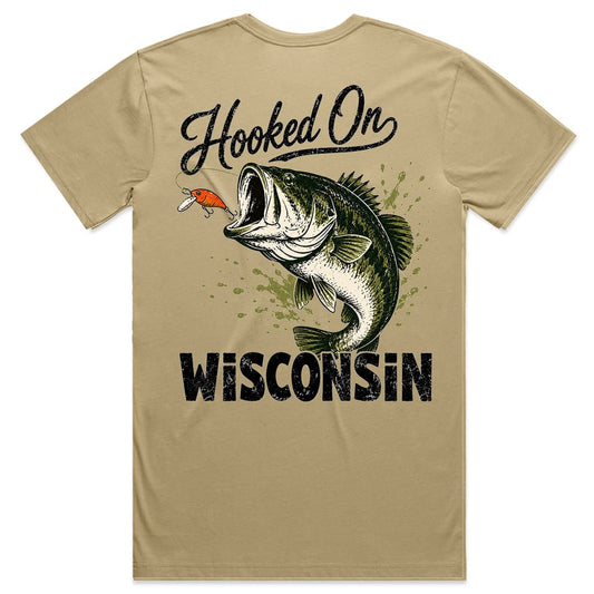 Hooked On Wisconsin Tee