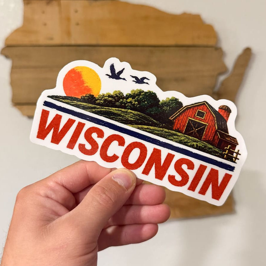 Barn Scene Sticker