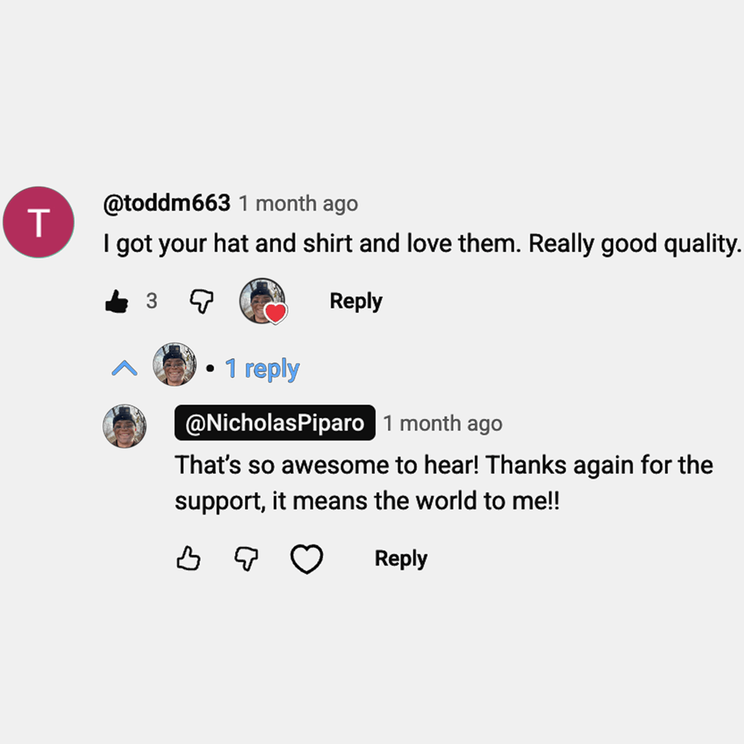 Product review comments on a social media platform with user interactions.