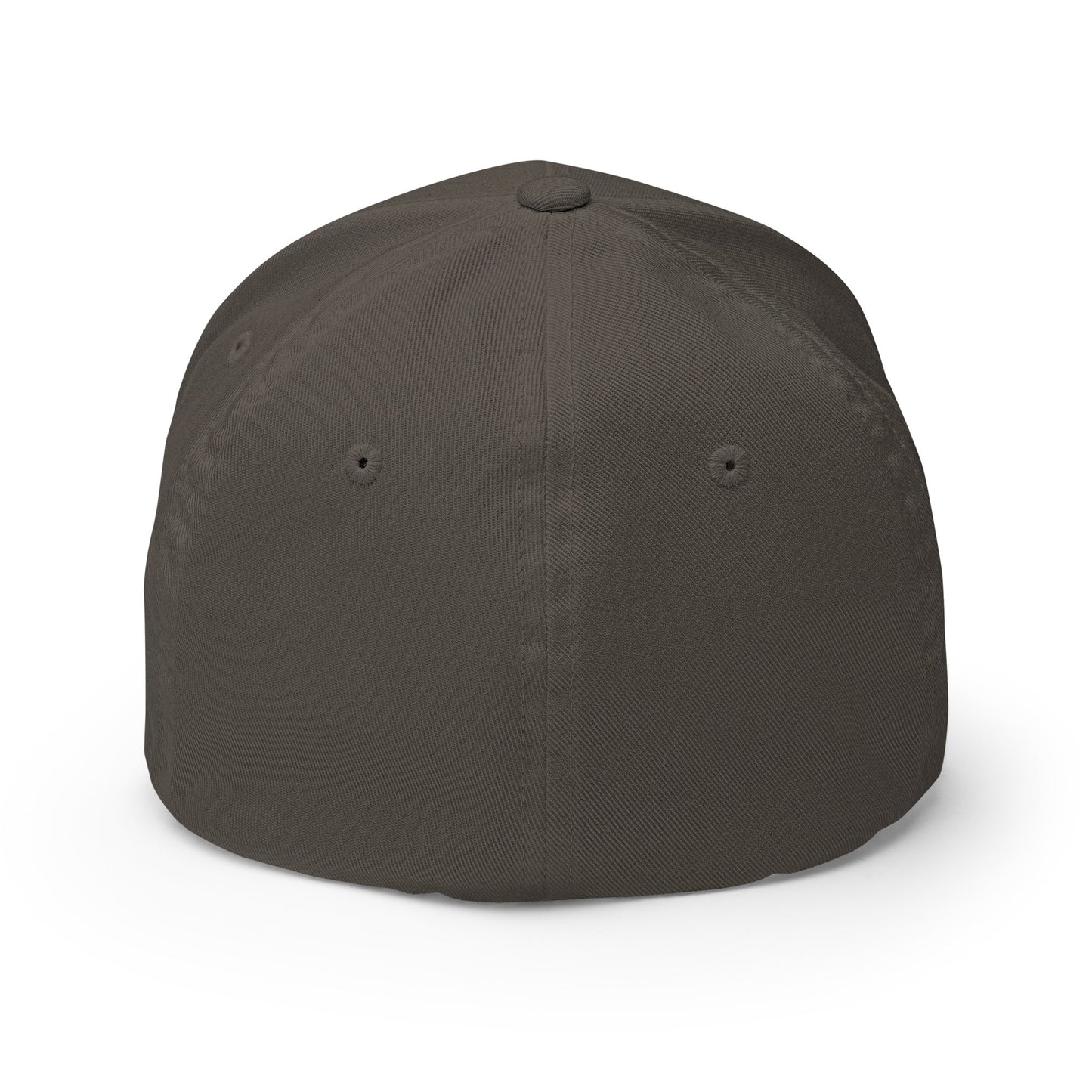 Dark gray baseball cap on a white background