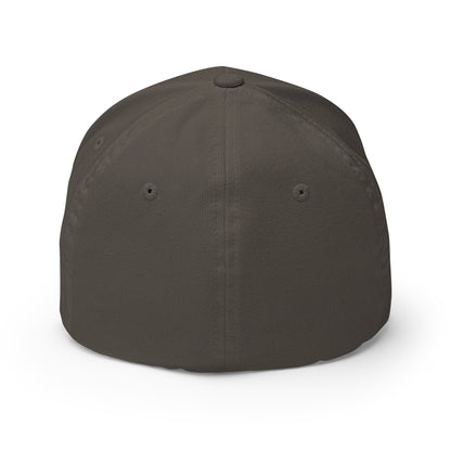 Dark gray baseball cap on a white background